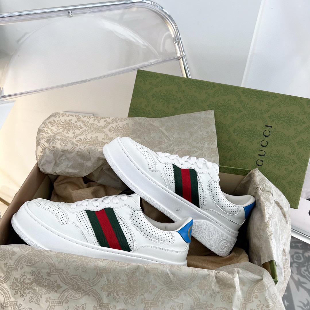 Кожаные кроссовки Gucci
