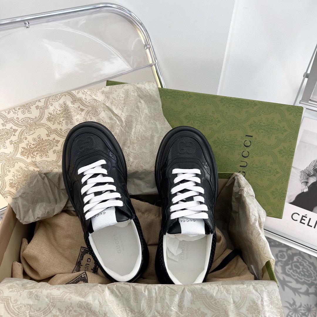 Кожаные кроссовки Gucci