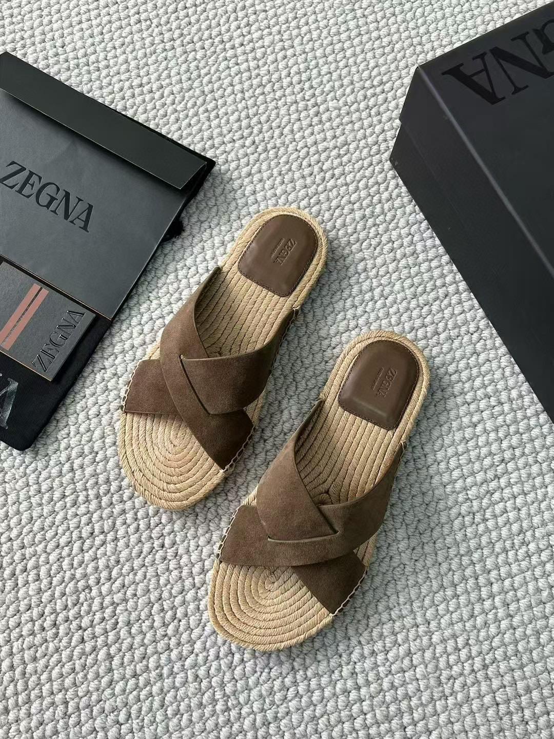 Шлепанцы Zegna 