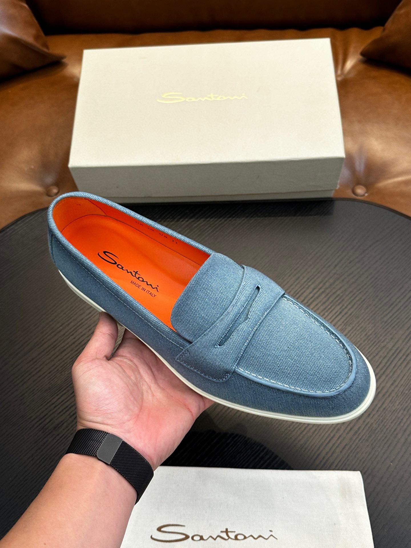 Лоферы Santoni 