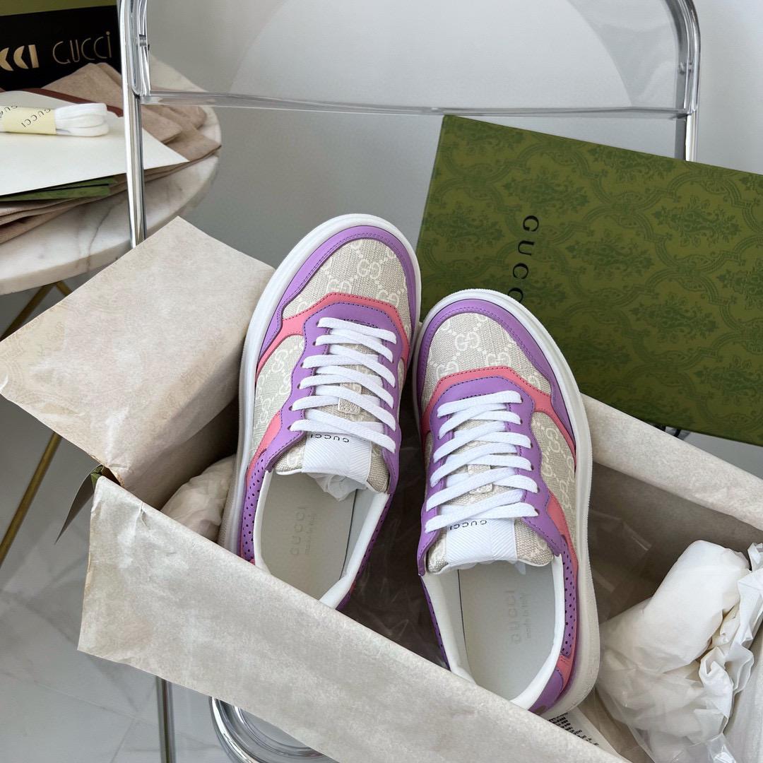 Кожаные кроссовки Gucci