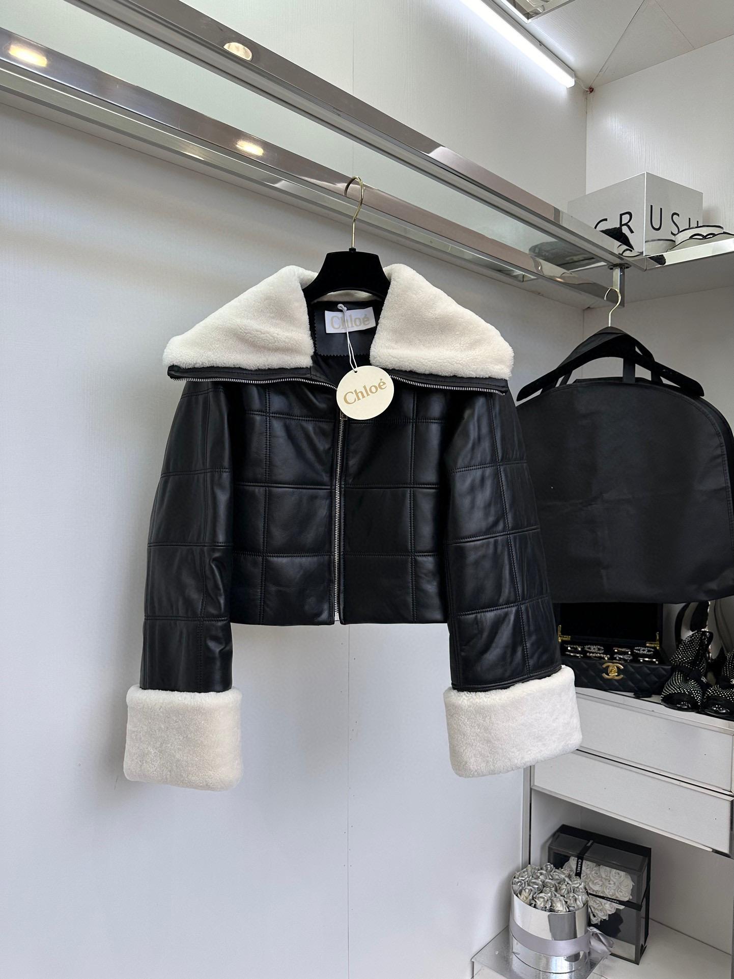 Кожаная куртка Chloe