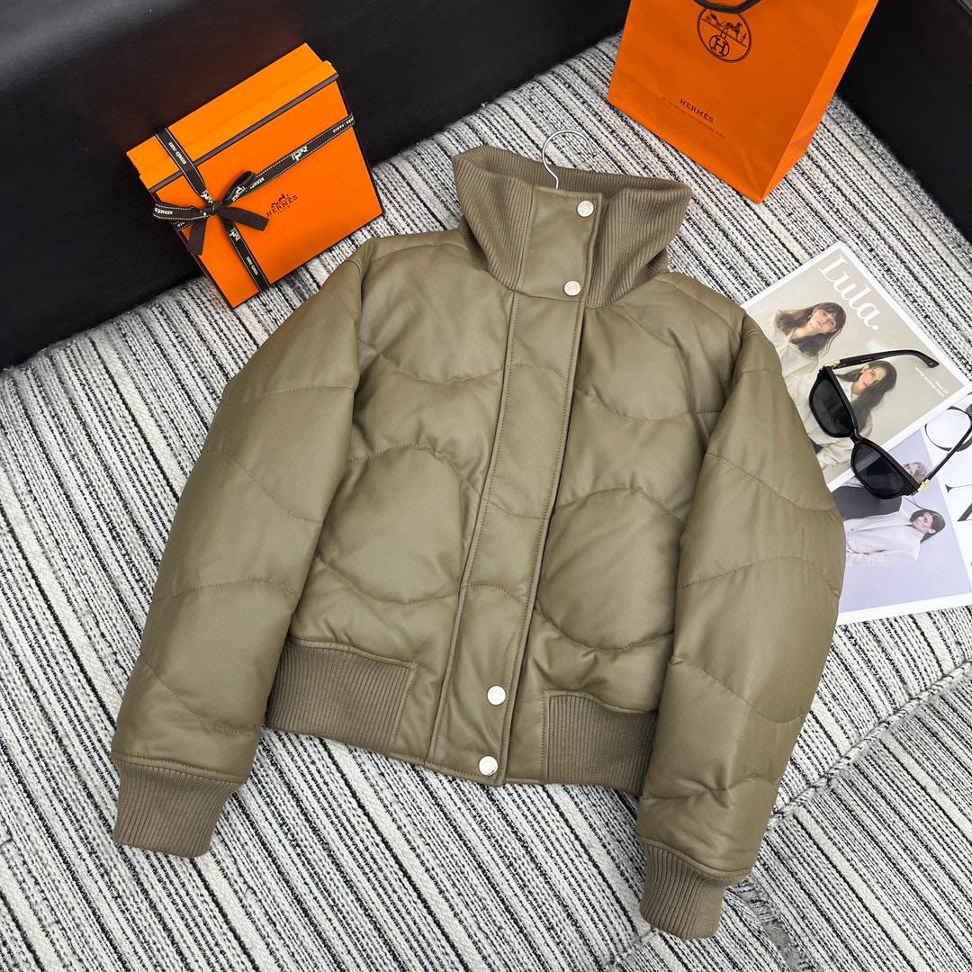 Кожаный бомбер Hermes 