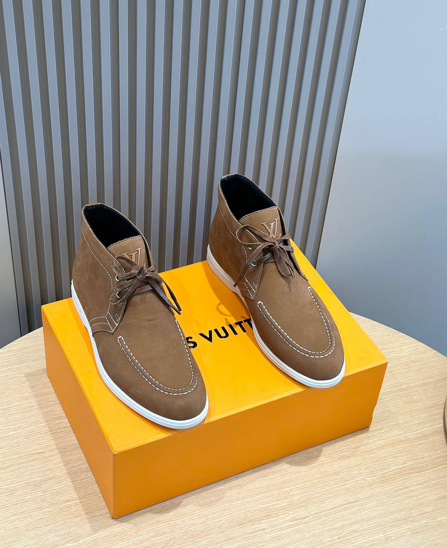 Короткие ботинки на шнуровке Louis Vuitton Estate  