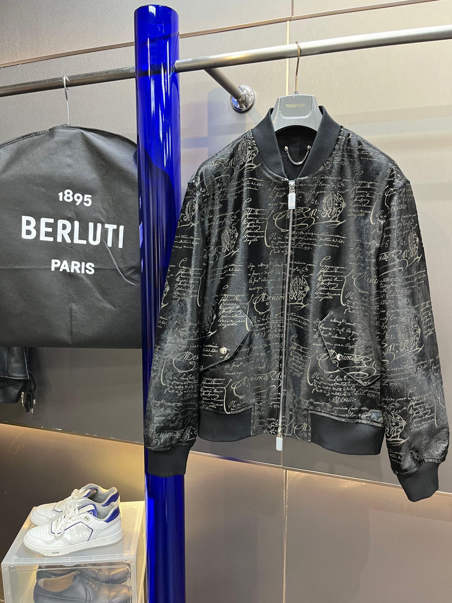 Кожаная куртка Berluti 